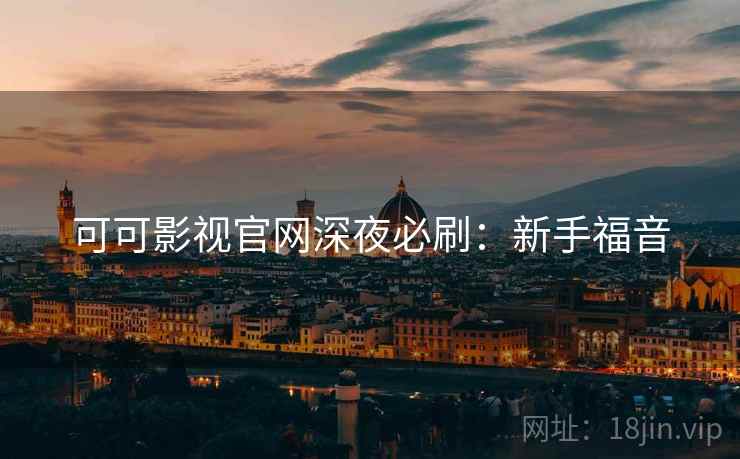 可可影视官网深夜必刷：新手福音